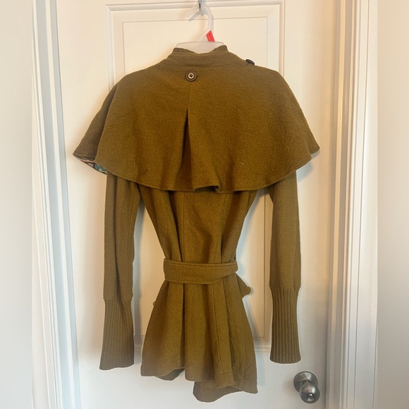 Anthropologie Sparrow Wool Cape Cardigan Coat | M - Picture 11 of 13